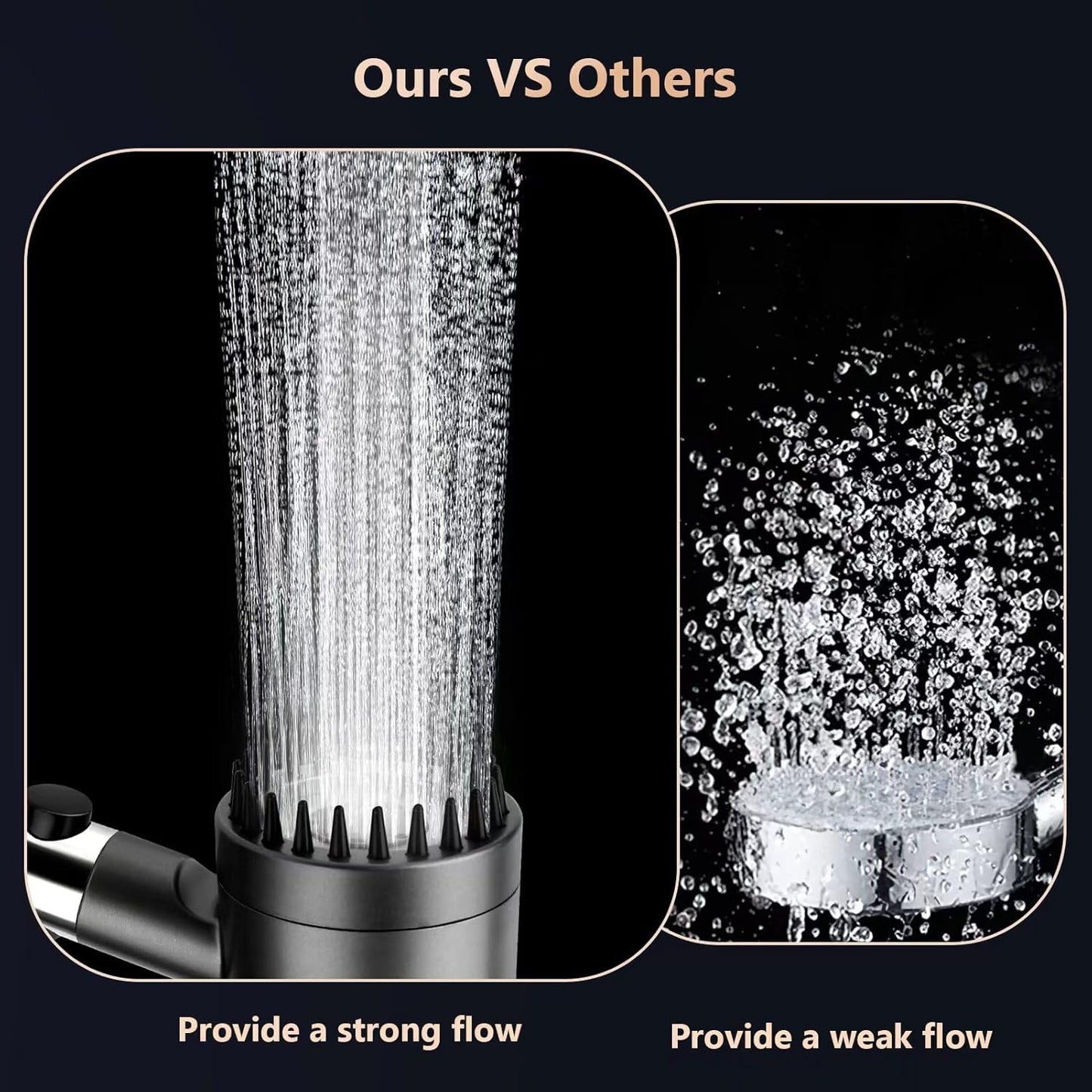 pommeau de douche HydraLuxe Pro multifonctions